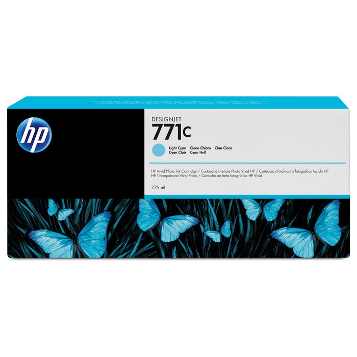 HP Cartucho de tinta 771C Cian claro 775ml