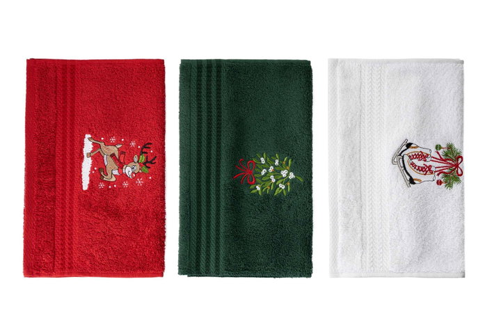 Mijölnir Toallas de Lavado Navideñas Algodón 500 gr/m² 30x50 cm (3 Unidades) Verdes Rojas Blancas Mijölnir Toallas de Lavado Navideñas Algodón 500 gr/m² 30x50 cm (3 Unidades) Verdes Rojas Blancas