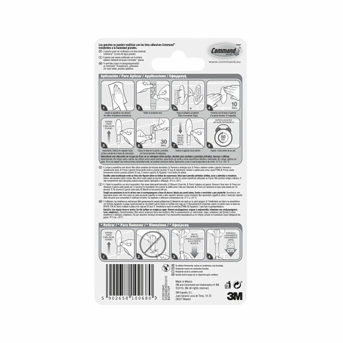 3M Command Gancho para Toallas Grande Blanco