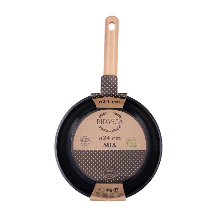 Sartén Aluminio Mia Bidasoa 24 cm (6 Unidades) Sartén Aluminio Mia Bidasoa 24 cm (6 Unidades)