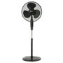 AVANT Black Edition Ventilador de Pie, 16 Pulgadas (40 cm), 45W, Color Negro con Base Redonda
