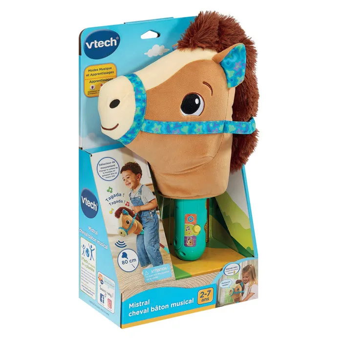 Vtech Baby - Caballito Musical de Palo Mistral - Multicolor - Juguete para Bebé