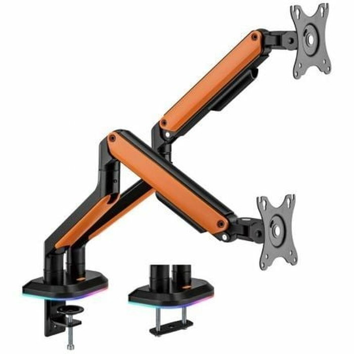 Aisens Soporte de Mesa Gaming RGB Doble Brazo para Monitor 17-32 pulgadas