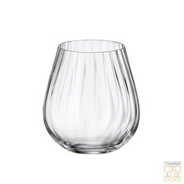 Crystalite Columba Optic Vaso 380 Ml Altura 97 Mm Transparente y Resistente (6 Unidades)