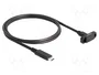 DeLOCK Cable USB Type-C™ de 1 m para montaje en panel, 10 Gbps, Negro