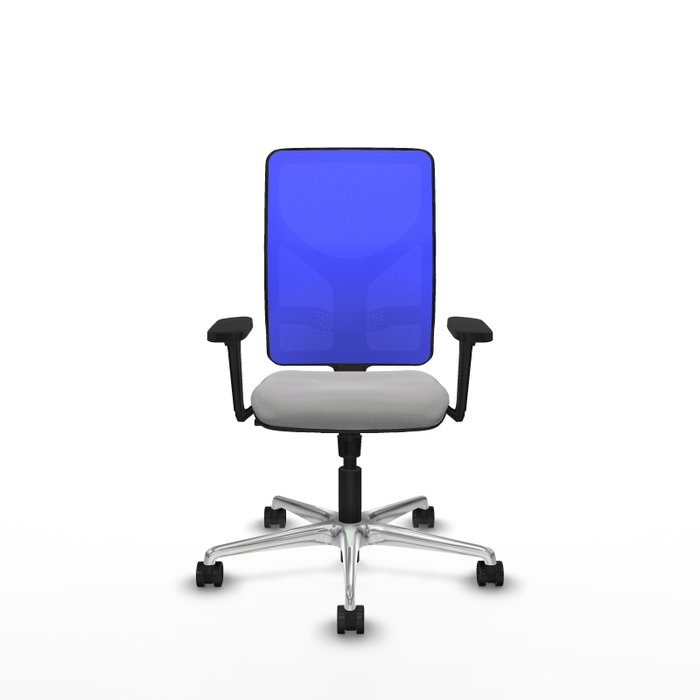 PIQUERAS Y CRESPO Silla de oficina Motilla con mecanismo Sincro, Gris claro y Azul PIQUERAS Y CRESPO Silla de oficina Motilla con mecanismo Sincro, Gris claro y Azul