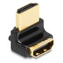 DeLOCK Adaptador HDMI Macho a Hembra 90° Acodado Hacia Arriba 8K 60 Hz Metal