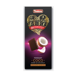 Torras Chocolate Negro con Coco Sin Azúcar 125g