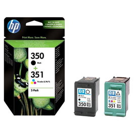 HP SD412EE 350+351 Multipack Original Negro y Color 370 Páginas