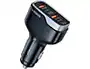 Veger Cargador Coche 66W 2xUSB-C/2xUSB-A Negro