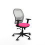 PIQUERAS Y CRESPO Silla de oficina Jorquera Rosa y Blanco