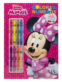 DISNEY LIBROS, Minnie. Colorea por números con ceras