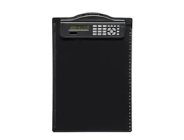 Maul Portanotas de Plástico con Calculadora Solar A4 Negro