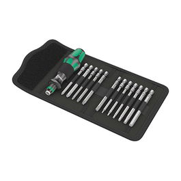 Wera 05004171001 Set de Herramientas para Bicicleta con Funda de Transporte, Incluye Llaves Torx T10-T30 y Hexagonales 2-6mm