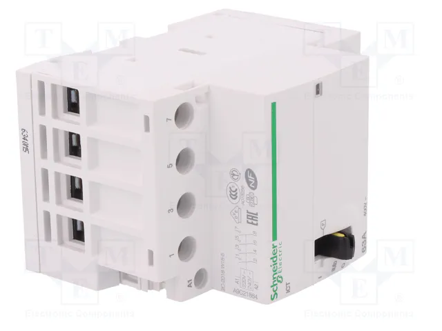 SCHNEIDER ELECTRIC Contactor ICT 4-polar 63A 220-240VAC SCHNEIDER ELECTRIC Contactor ICT 4-polar 63A 220-240VAC