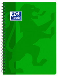 Bloc Oxford School Classic Tapa Pp Fº 80H Cuadric.4X4 90G Verde (Set de 5)
