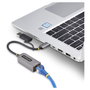StarTech.com Adaptador de red USB-C a Ethernet C21GA-USB-ETHERNET con dongle USB-A, Gris