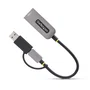 StarTech.com Adaptador de red USB-C a Ethernet C21GA-USB-ETHERNET con dongle USB-A, Gris