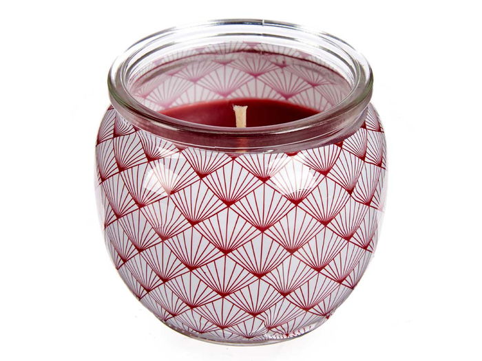 Acorde Vela Perfumada Cristal Manzana Y Canela Vidrio Y Cera 7.4 x 6.3 x 7.4 cm (Set de 12)