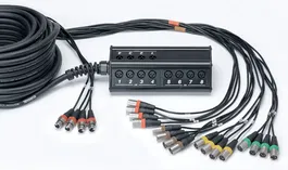 Cordial Caja De Escenario Xlr De 16 Entradas Y 4 Salidas, Cable De 30 M