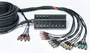 Cordial Caja De Escenario Xlr De 16 Entradas Y 4 Salidas, Cable De 30 M