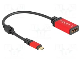 DeLOCK Adaptador USB Type-C a DisplayPort 8K 30 Hz HDR Rojo