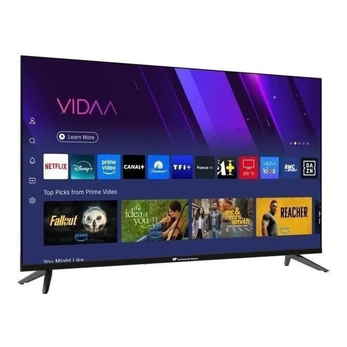 Continental Edison CELED40SVFHD25B6 Televisor LED FHD de 40" (101 cm) Smart Life, 3 HDMI, 2 USB, Negro