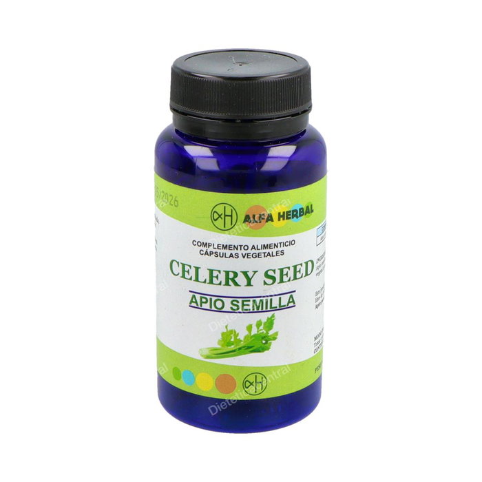 ALFA HERBAL CELERY SEED Semilla de Apio 100 Cápsulas ALFA HERBAL CELERY SEED Semilla de Apio 100 Cápsulas