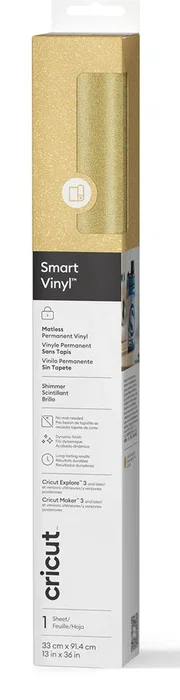 Cricut 2011550 Vinilo Adhesivo Permanente Oro Cricut 2011550 Vinilo Adhesivo Permanente Oro