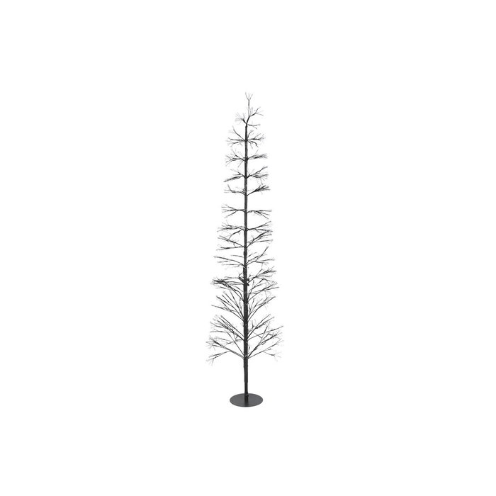 DKD Home Decor Árbol de Navidad LED Metal Negro 50 x 180 x 50 cm