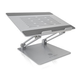 ICY BOX IB-NH300 Soporte para ordenador portátil de hasta 17 pulgadas, Plata