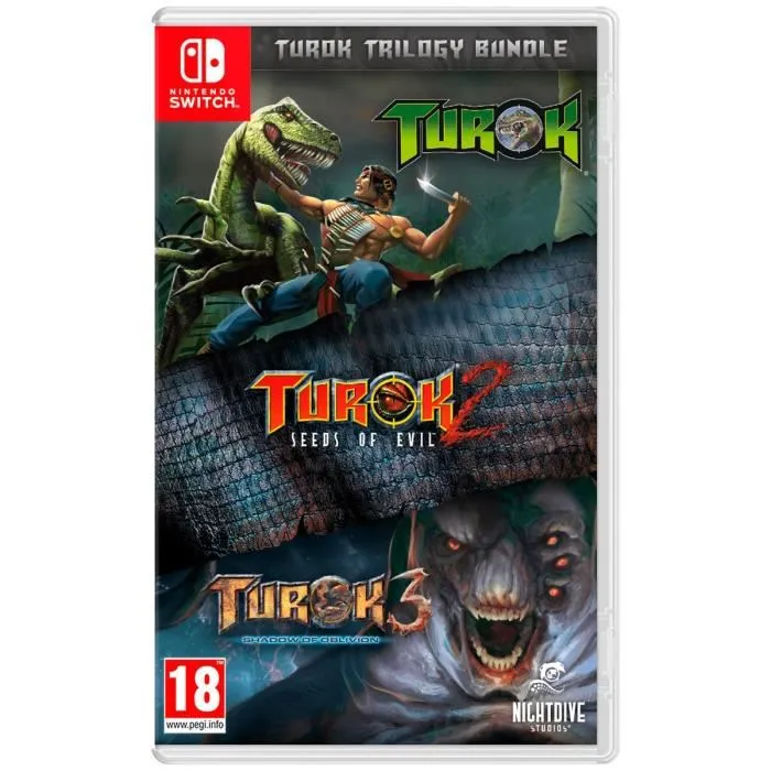 Just For Games Paquete Trilogía Turok - Juego para Nintendo Switch AABAS39304 Just For Games Paquete Trilogía Turok - Juego para Nintendo Switch AABAS39304