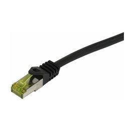 Synergy21 Patchkabel RJ45 CAT6A 40m schwarz S-STP(S/FTP) PUR Indoor/Outdoor/Industrial AWG26 (500Mhz, CAT7 Rohkabel)