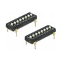 DeLOCK 66306 Interruptor DIP Tri-State 8 posiciones 2,54 mm THT vertical negro