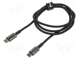 Baseus Tungsten Gold USB-C a USB-C 100W 1m Negro