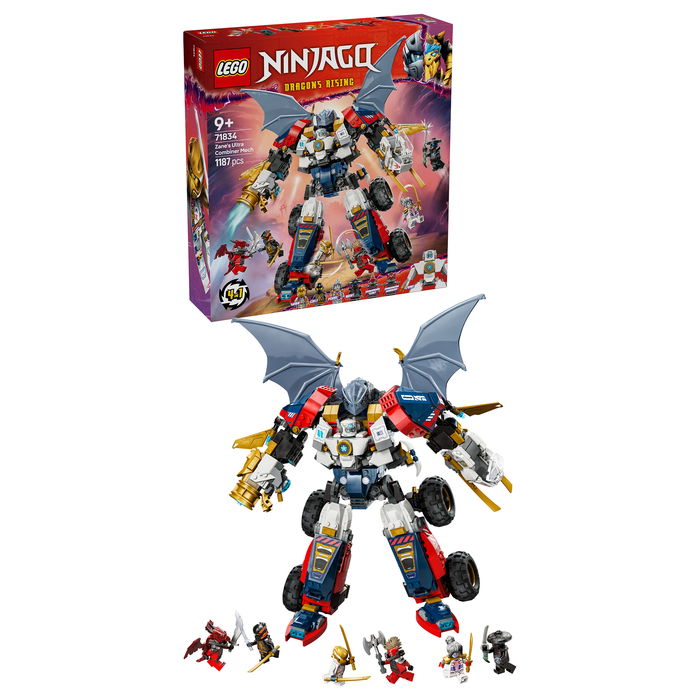 LEGO Ninjago Zanes Ultra-Kombi-Mech Juego Construcción 1187 Piezas 9+ Años