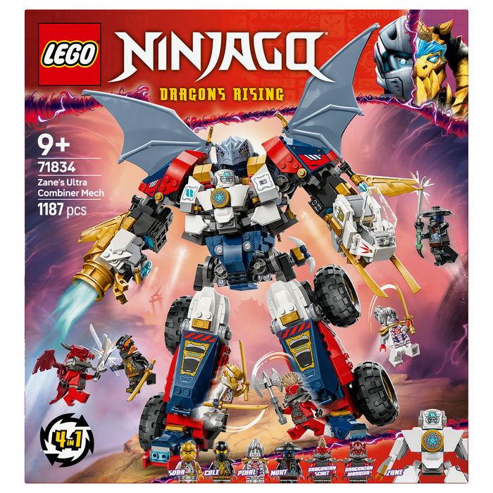 LEGO Ninjago Zanes Ultra-Kombi-Mech Juego Construcción 1187 Piezas 9+ Años