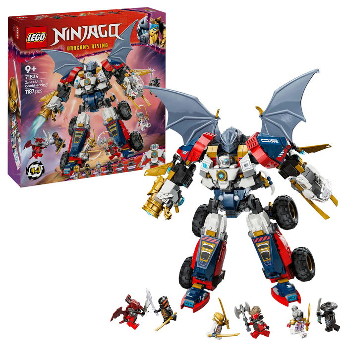 LEGO Ninjago Zanes Ultra-Kombi-Mech Juego Construcción 1187 Piezas 9+ Años