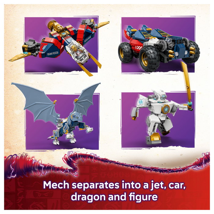 LEGO Ninjago Zanes Ultra-Kombi-Mech Juego Construcción 1187 Piezas 9+ Años