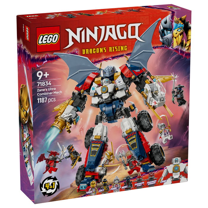 LEGO Ninjago Zanes Ultra-Kombi-Mech Juego Construcción 1187 Piezas 9+ Años