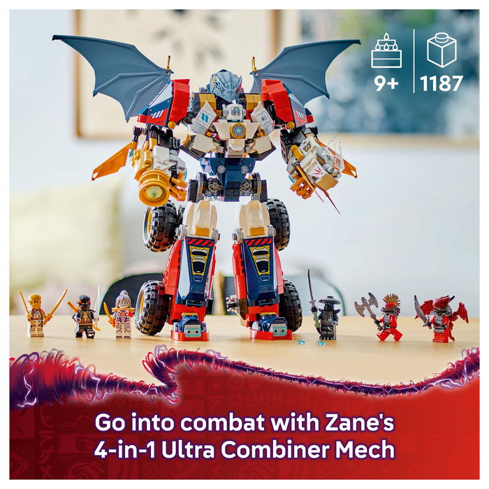 LEGO Ninjago Zanes Ultra-Kombi-Mech Juego Construcción 1187 Piezas 9+ Años