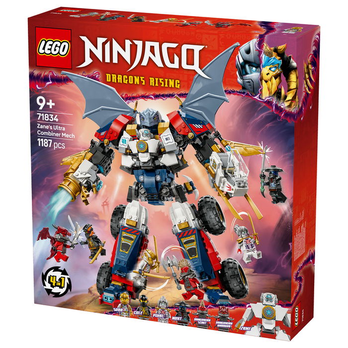 LEGO Ninjago Zanes Ultra-Kombi-Mech Juego Construcción 1187 Piezas 9+ Años