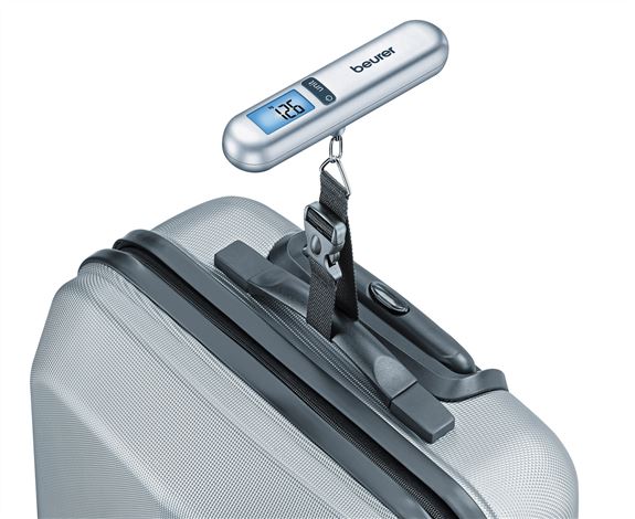 Beurer LS-06 Báscula para Maletas con Flexómetro y Cinta Métrica, Pantalla LCD, 40 Kg Máx.
