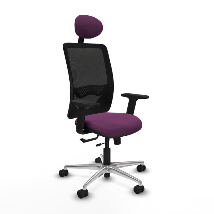 PIQUERAS Y CRESPO Silla de oficina Zulema con mecanismo Sincro/Traslack, Morado y Negro PIQUERAS Y CRESPO Silla de oficina Zulema con mecanismo Sincro/Traslack, Morado y Negro