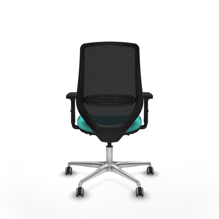 PIQUERAS Y CRESPO Silla de oficina Mardos con mecanismo Sincro/Traslack, Turquesa y Negro