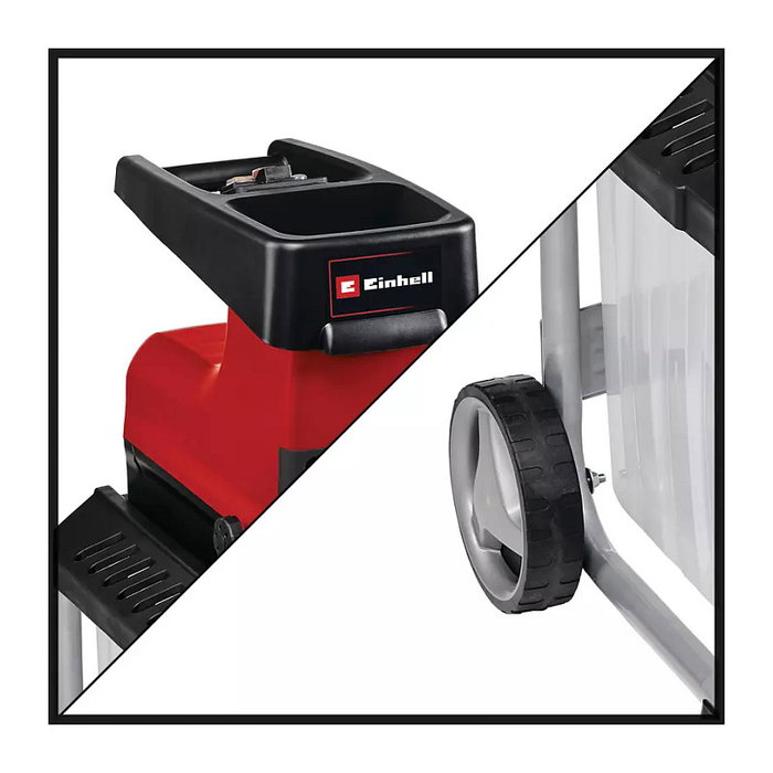 Einhell Elektro-Leisehcksler GC-RS 60 CB (rojo/negro, 2.300 W)