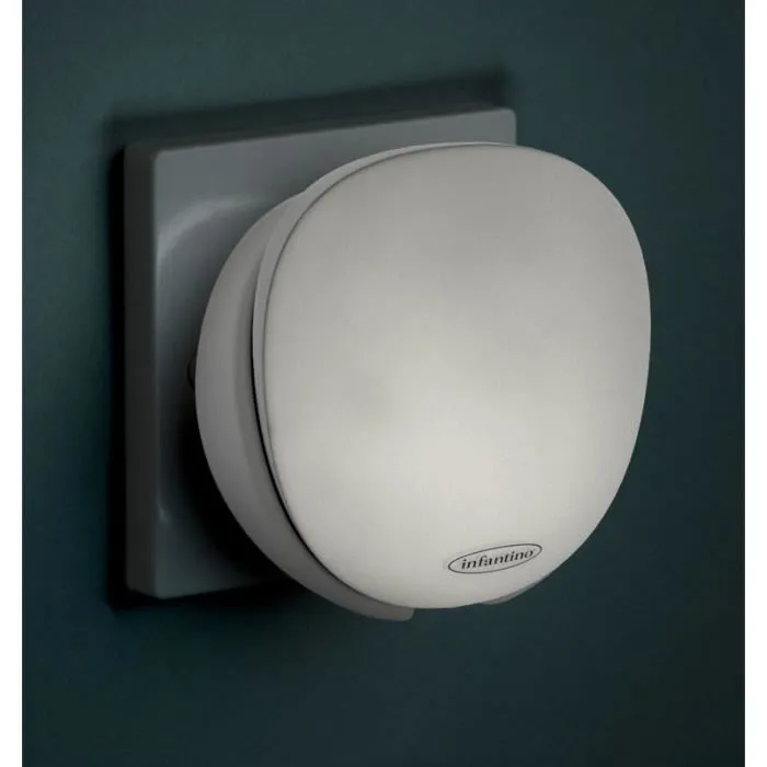 Infantino Luz Nocturna Recargable de Búho, Luz de Pared Nómada y Recargable para Bebés, Hasta 60 Horas de Duración Infantino Luz Nocturna Recargable de Búho, Luz de Pared Nómada y Recargable para Bebés, Hasta 60 Horas de Duración