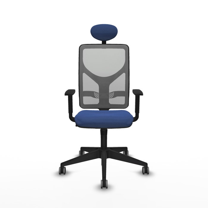 PIQUERAS Y CRESPO Silla de oficina Motilla con mecanismo Sincro, Azul marino y Gris PIQUERAS Y CRESPO Silla de oficina Motilla con mecanismo Sincro, Azul marino y Gris