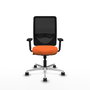 PIQUERAS Y CRESPO Silla de oficina Zulema Naranja y Negro
