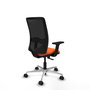 PIQUERAS Y CRESPO Silla de oficina Zulema Naranja y Negro